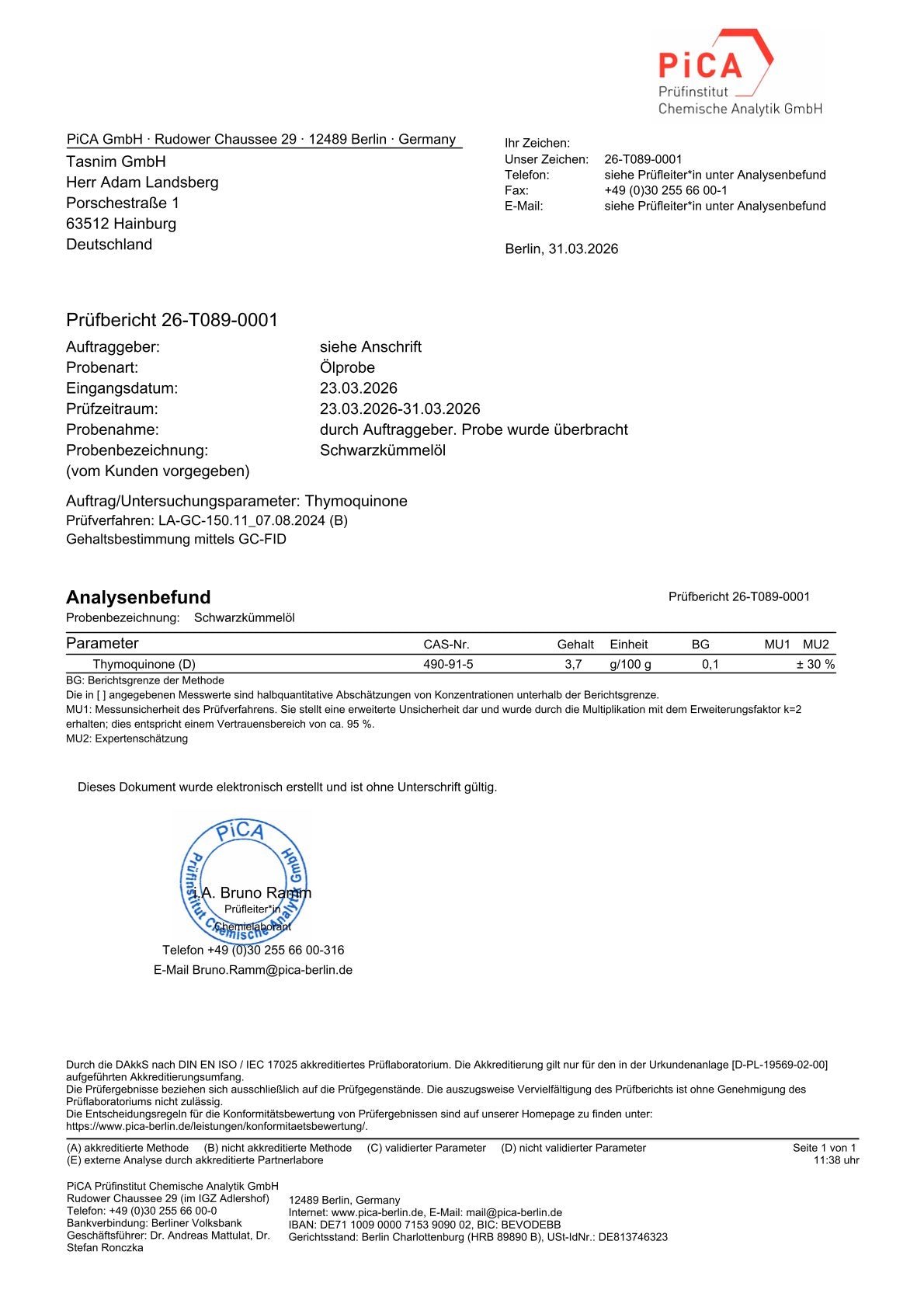 Prüfbericht ansehen