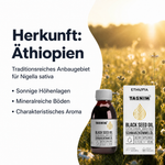 Herkunft Äthiopien: traditionsreiches Anbaugebiet für Nigella sativa mit sonnigen Höhenlagen und mineralreichen Böden