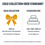Unterschied Gold Collection 100 ml zur Standardlinie 120, 250 und 500 ml bei identischem Öl