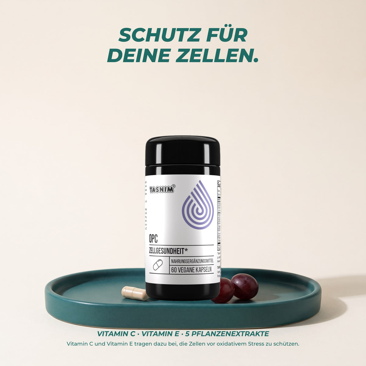 Schutz für deine Zellen: Vitamin C und Vitamin E tragen dazu bei, die Zellen vor oxidativem Stress zu schützen