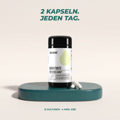 2 Kapseln jeden Tag: 12 Kulturen mit 4 Milliarden KBE pro Tagesportion