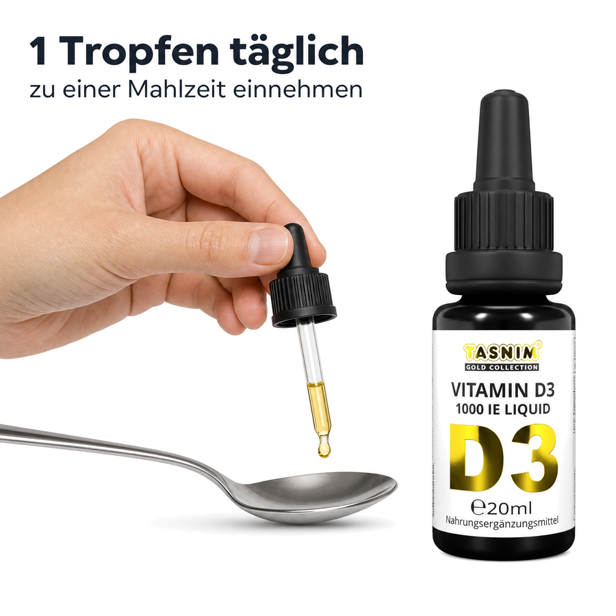 Dosierung: Pipette mit einem Tropfen über einem Löffel, täglich 1 Tropfen zu einer Mahlzeit