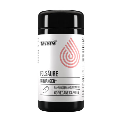 Folsäure Schwanger – 400 µg Methylfolat 60 vegane Kapseln