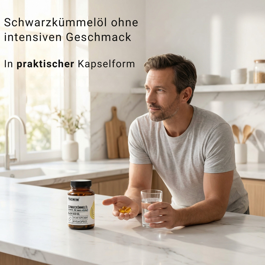 Äthiopisches Schwarzkümmelöl in Kapseln – kaltgepresst & ungefiltert