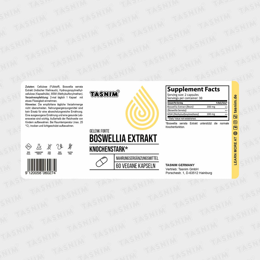Gelenk Forte – Boswellia Extrakt 60 Kapseln
