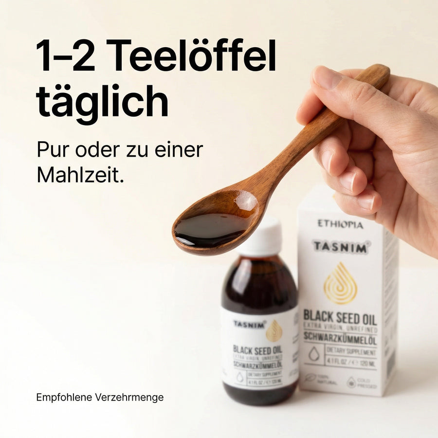 Äthiopisches Schwarzkümmelöl – kaltgepresst & ungefiltert