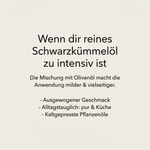 Schwarzkümmelöl mit Olivenöl – Premium Mischung aus Äthiopien & Italien