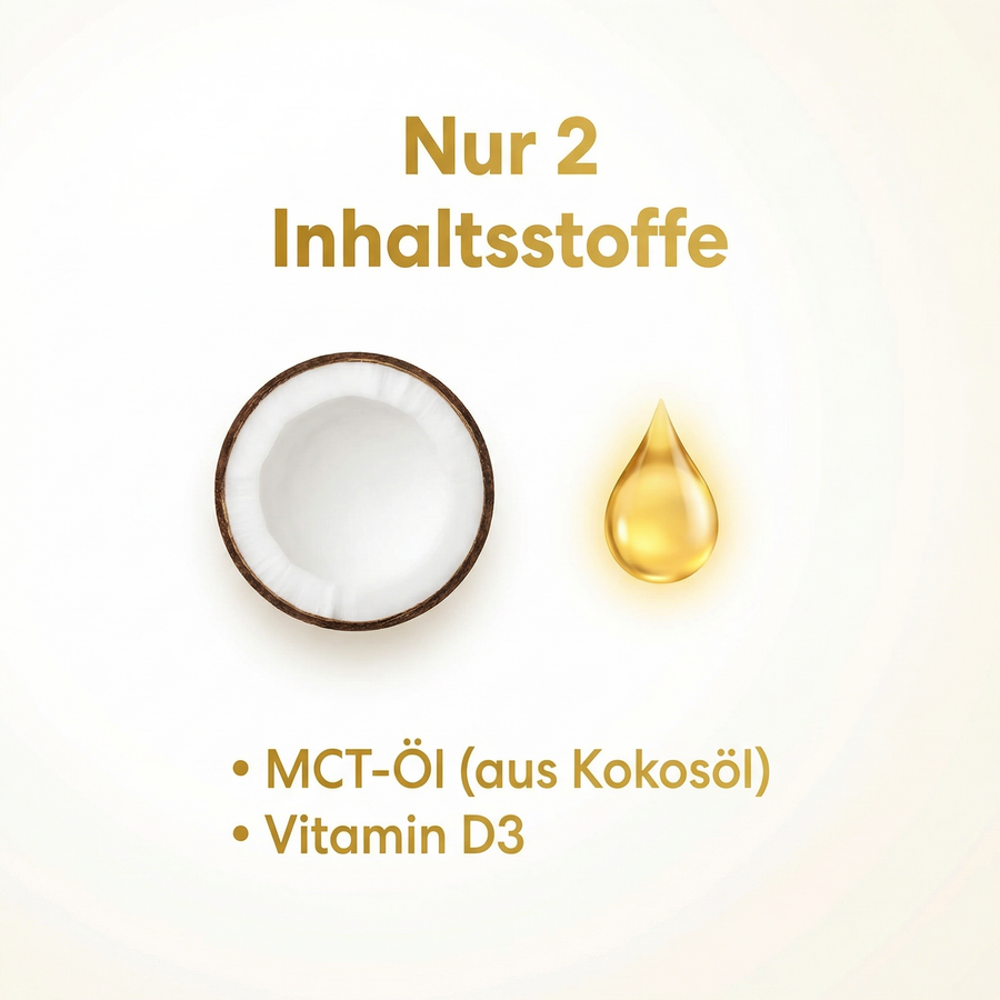 Vitamin D3 Tropfen – 1000IE – MCT-Kokosöl