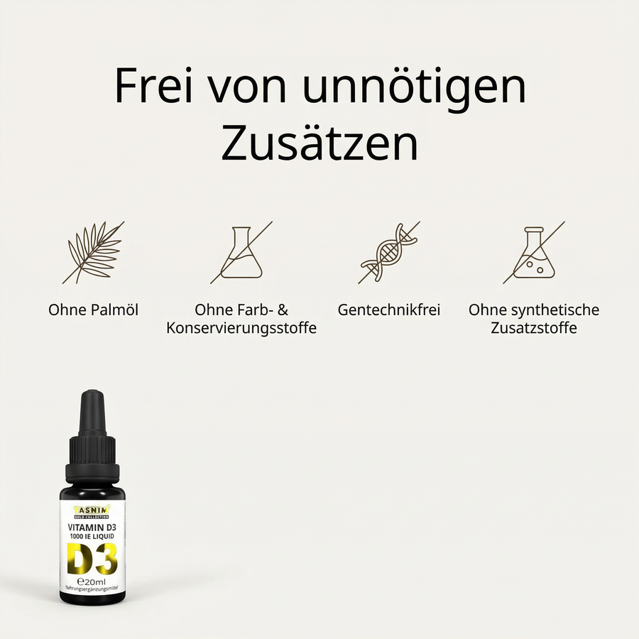 Vitamin D3 Tropfen – 1000IE – MCT-Kokosöl