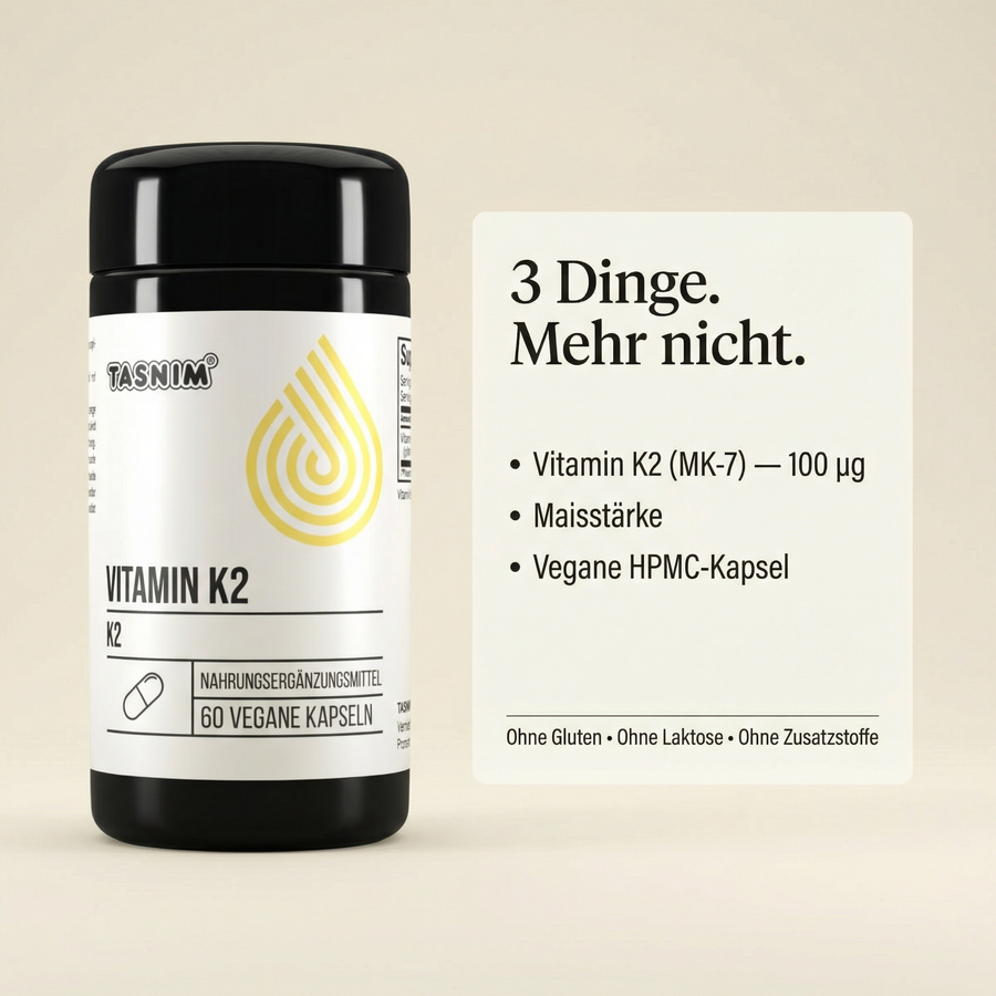 Vitamin K2 (MK‑7) – Hoch bioverfügbar & vegan 60 Kapseln