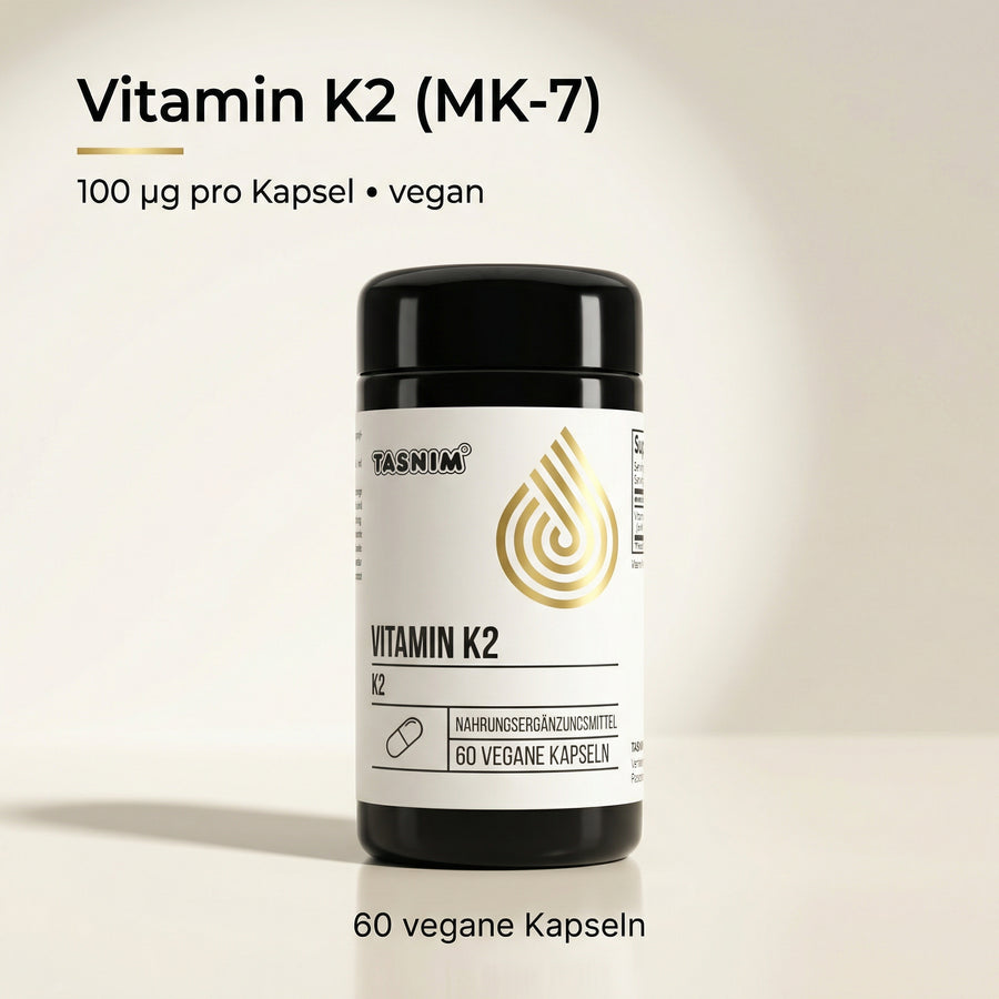 Vitamin K2 (MK‑7) – Hoch bioverfügbar & vegan 60 Kapseln