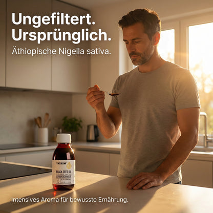 Äthiopisches Schwarzkümmelöl – kaltgepresst & ungefiltert