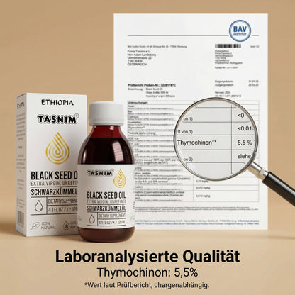 Äthiopisches Schwarzkümmelöl – kaltgepresst & ungefiltert