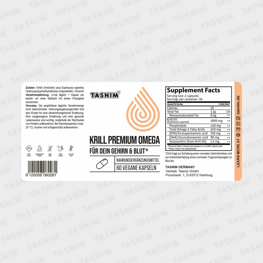 Krillöl Premium Omega 3 – 60 Kapseln